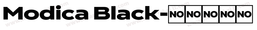 Modica Black字体转换